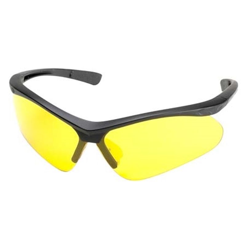 Champion Shooting Glasses Open Frame Black/Yellow Lens