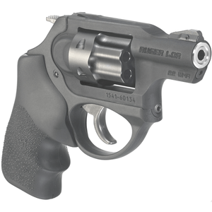 Ruger LCR LCRx Single/Double 22 Winchester Magnum Rimfire (WMR) 1.87" 6 rd Black Hogue Tamer Monogrip Grip Black