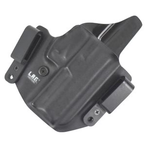 LAG TACTICAL INC 4007 Defender Inside-Outisde-The-Waistband Holster S&amp;W Shield Kydex Black