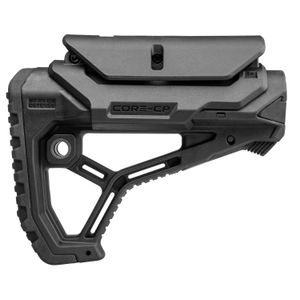 FAB Defense GL-Core AR15/M4 Rifle Buttstock with Adjustable Cheek-Rest Polymer Black