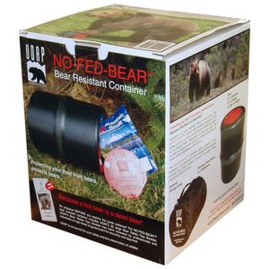 UDAP BRC No-Fed-Bear Food Container Bear Resistant Black/Red