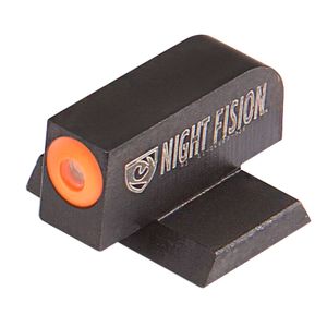 Night Fision CNK025001OGX Night Sight Front Square Top Century Canik TP9SFx/TP9SFL Green Tritium w/Orange Outline Black