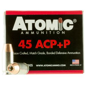 Atomic 00458 Pistol  45 ACP +P 185 gr Bonded Match Hollow Point 20 Bx/ 10 Cs