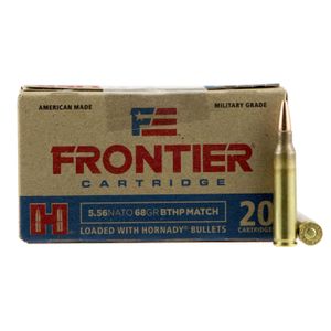 Frontier Cartridge Rifle  5.56 NATO 68 gr Boat Tail Hollow Point Match 20 Bx/ 25 Cs