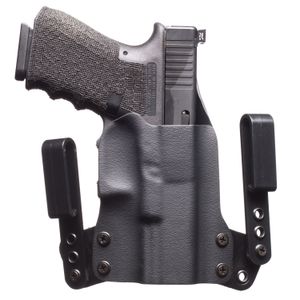 BlackPoint 101701 Mini Wing IWB S&amp;W M&amp;P Shield Kydex/Leather Black