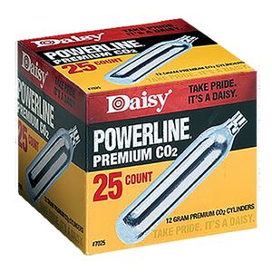 Daisy 7025 PowerLine CO2 Cylinder 12 gram 25 Pack