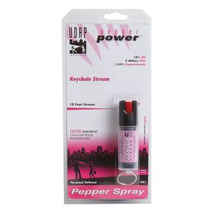 UDAP PK1 Pink Keychain Pepper Spray .4oz/11g 10 Feet  Pink