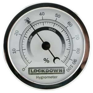 Lockdown 222111 Vault Hygrometer with Fastener/Hook