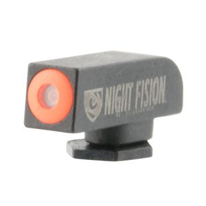 Night Fision GLK000001OGX Night Sight Front Square Top fits Glock Green Tritium w/Orange Outline Black