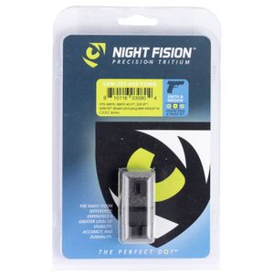 Night Fision SAW201003YGW Night Sight Set Square S&amp;W M&amp;P/SD9 VE/SD40 VE Green Tritium w/Yellow Outline Tritium Green w/White Outline Black