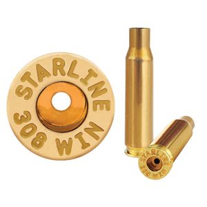 Starline Brass STAR308EINEU   Rifle 308 Winchester/7.62 NATO Brass 50 Per Bag