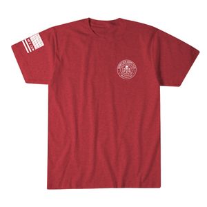 Howitzer One Flag Tee Red Heather