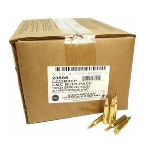 Remington 223 Rem 55Gr FMJ UMC Bulk Pack 1000 Rds