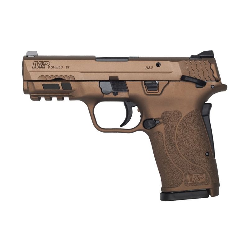 Smith & Wesson M&P9 M2.0 Shield EZ Burnt Bronze 9mm Pistol with Thumb Safety Left View