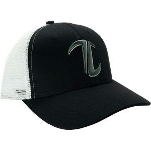 Timber Creek Black and White Snapback Hat