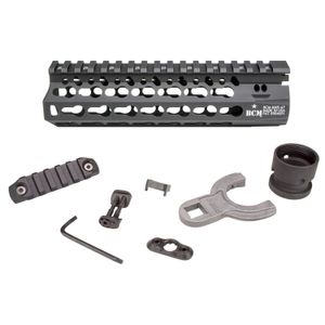 BCM KMRA7556BK KMR Alpha Handguard 7" L Aluminum with Black Anodized & KeyMod Slots for AR-15