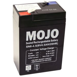 Mojo Outdoors HW1013 UB645 Rechargeable Battery 6 Volt Lead-acid 4.5 mAh