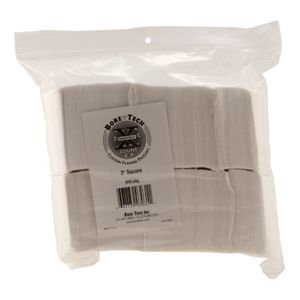 Bore Tech BTPT3S500 X-Count Square Cotton Patches Cotton 500 Per Pack 3"