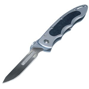 Havalon Knives XTC-60AKNP Piranta Original 2.75" Folding Plain 60A Stainless Steel Blade G10 Black/SS Handle