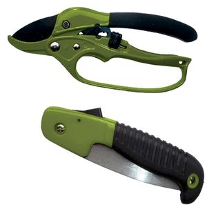 HME HCP2 Hunter's Combo Pack 7" Folding Saw Polymer Black with Shears