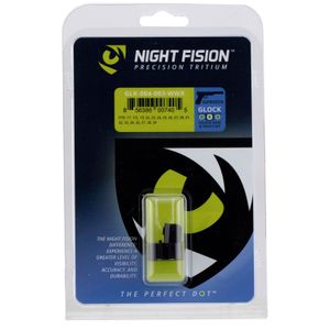 Night Fision GLK004003WGW Perfect Dot Suppressor Height Set Square Tritium Green with White Outline Front & Rear Black Frame for Most Glock