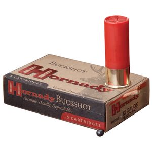 Hornady 86243 Varmint Express Buckshot 12 Gauge 2.75" 24 Pellets 4 Buck Shot 10 Bx/ 25 Cs