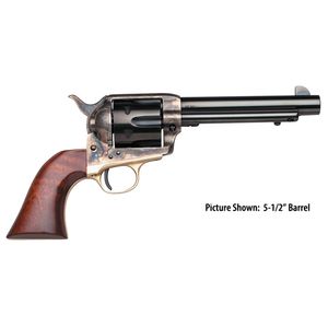 Taylors & Company 450 1873 Ranch Hand 45 Colt (LC) 6rd 4.75" Blued Cylinder & Barrel Color Case Hardened Steel Frame Walnut Grip