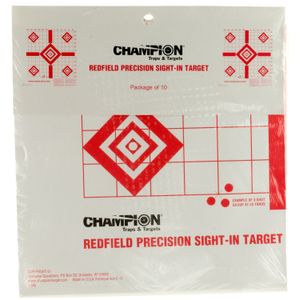 Champion Targets 47387 Redfield Sight-In 5-Diamond Hanging Paper Target 16" x 16" 100 Per Pack