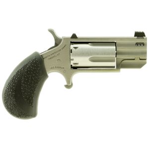 North American Arms PUGDP Pug  22 Mag 5rd 1" Ported Stainless Steel Barrel Stainless Steel Cylinder & Barrel with Black Polymer Grip