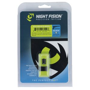 Night Fision GLK004013WGZ Perfect Dot Suppressor Height Set Square Tritium Green with White Outline Front, Black Rear Black Frame for Most Glock