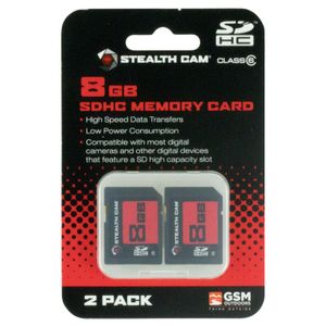 Stealth Cam STC2SD8GB SD Memory Card  8Gb 2 Per Pack