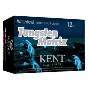 Kent Cartridge C123NT423 Tungsten Matrix 12 Gauge 3" 1-1/2 oz 3 Shot 10 Bx/ 10 Cs