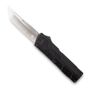 CobraTec Knives BCTLWTNS Lightweight  3.25" OTF Tanto Plain D2 Steel Blade/Black Aluminum Handle