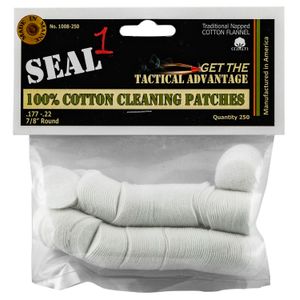 Seal 1 1008-250 Cleaning Patches 250 Count Cotton 0.88"