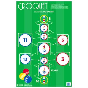 Action Target GSCROQUET100 Action Croquet Croquet Hanging Paper Target 23" x 35" 100 Per Box
