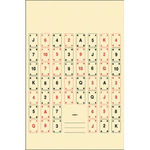 Action Target CARD1100 Playing Card #1 52 Playing Cards Paper Target 22.50" x 24" 100 Per Box