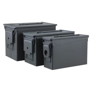 Reliant 10108 3-Piece Ammo Can  30, 50, Fat 50 Cal Green Metal (Empty Cans)