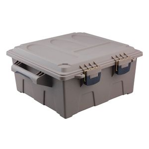 Reliant 10118 Ammo Crate Utility Box Tan Plastic 19" x 15.75" x 8"