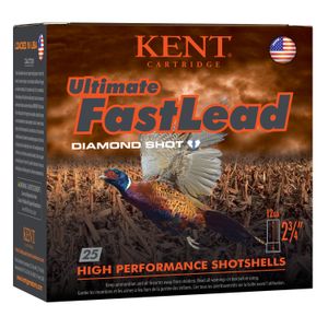 Kent Cartridge K122UFL365 Ultimate Fast Lead 12 Gauge 2.75" 1 1/4 oz 5 Shot 25 Bx/ 10 Cs