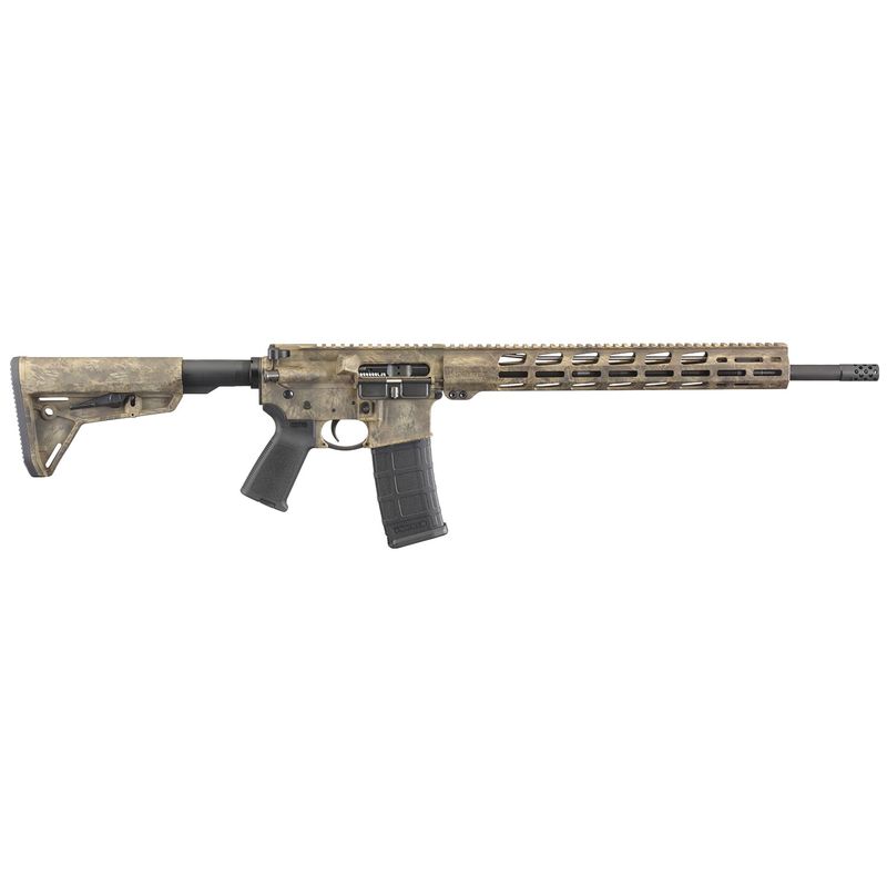 Ruger 8539 AR556 MPR 5.56x45mm NATO 18" 30+1 Frazzled Brown Cerakote Adjustable Magpul MOE SL