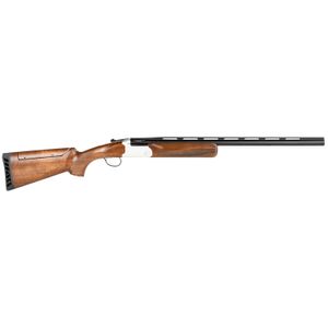 Stevens 23224 555 Compact Trap 12 Gauge 26" 1rd 3" Silver Oiled Turkish Walnut Fixed Adjustable Comb Stock Ambidextrous Hand (Full Size)