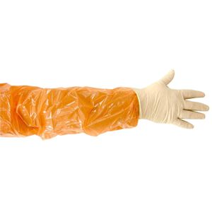 Hunters Specialties 100047 Deluxe Field Dressing Gloves White Latex Short/Full Length 2 Per Pkg