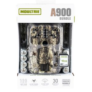 Moultrie MCG14001 A900 Bundle Moultrie White Bark 30 MP Resolution IR Flash 16GB Memory