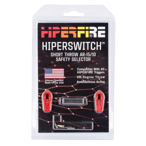 HIPERFIRE HPSRED Hiperswitch Safety Selector AR Platform Red Steel Ambidextrous