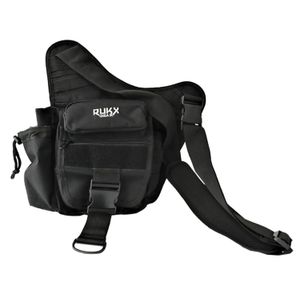 Rukx Gear ATICTSBB Sling Bag  Black 600D Polyester Sling Bag