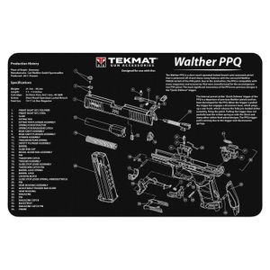 TekMat TEKR17WALPPQ Original Cleaning Mat  Walther PPQ Parts Diagram 11" x 17"