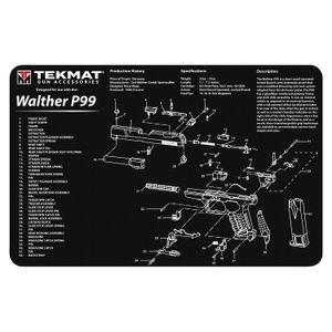 TekMat TEKR17WALP99 Original Cleaning Mat  Walther P99 Parts Diagram 11" x 17"