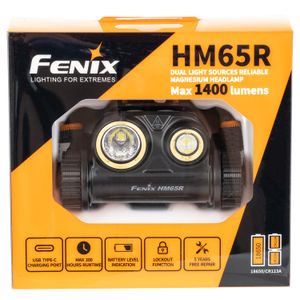 Fenix FX-HM65R HM65R  50-1400 Lumens White Cree LED Bulb Black 534 ft Distance