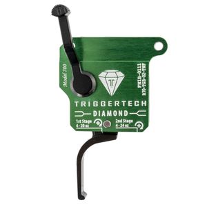 TriggerTech R70TGB02TNF Diamond  Remington 700 Green w/Black Parts Two-Stage Flat Clean 0.50-2.80 lbs Right
