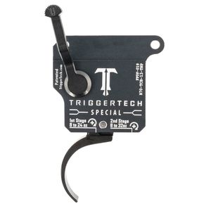 TriggerTech R70TCB13TNP Special  Remington 700 Matte Gray w/Black Parts Two-Stage Pro Curved 1-3.50 lbs Right